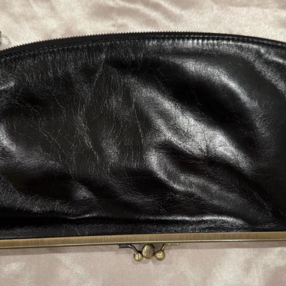 💓HOBO MAVIS WALLET CLUTCH SOFT BUTTERY LEATHER 10.5x6 KISS LOCK & BOTTOM ZIP NEW - Picture 2 of 2
